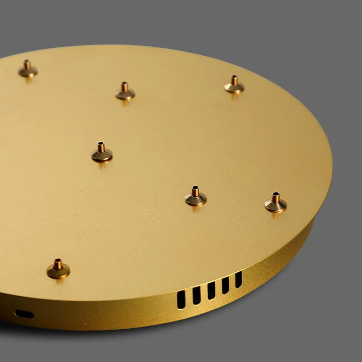 Home Decoration Pendant Light for Living Room Villa Luxury Custom Ring Crystal Chandelier