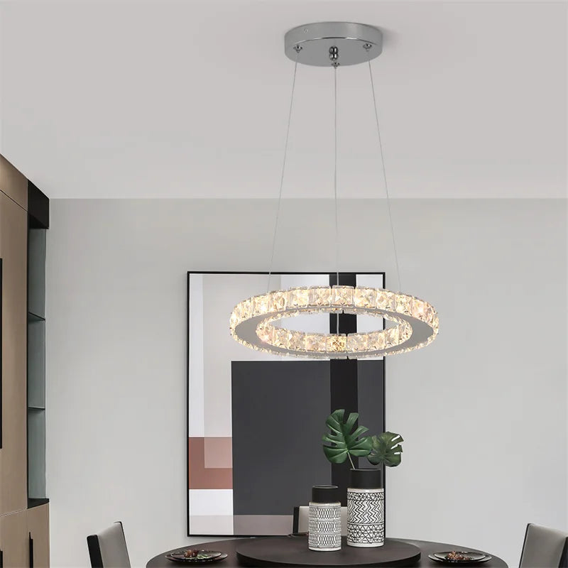 Led Luxury Ring Pendant Lights For Living Dining Room Chandelier Modern Home Decor Ceiling Lamp Nordic Luminaire Fixture Lustre