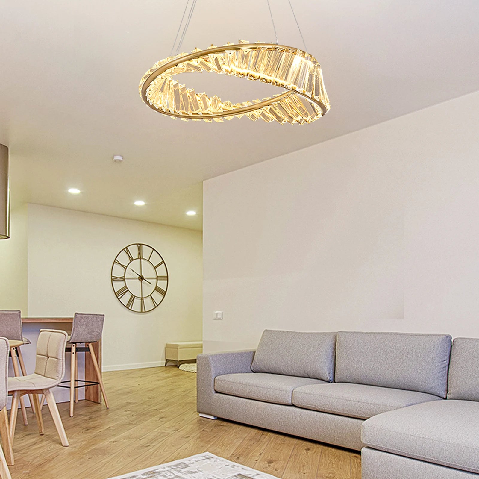 Led Luxury Ring Pendant Lights For Living Dining Room Chandelier Modern Home Decor Ceiling Lamp Nordic Luminaire Fixture Lustre