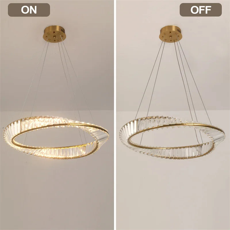 Led Luxury Ring Pendant Lights For Living Dining Room Chandelier Modern Home Decor Ceiling Lamp Nordic Luminaire Fixture Lustre