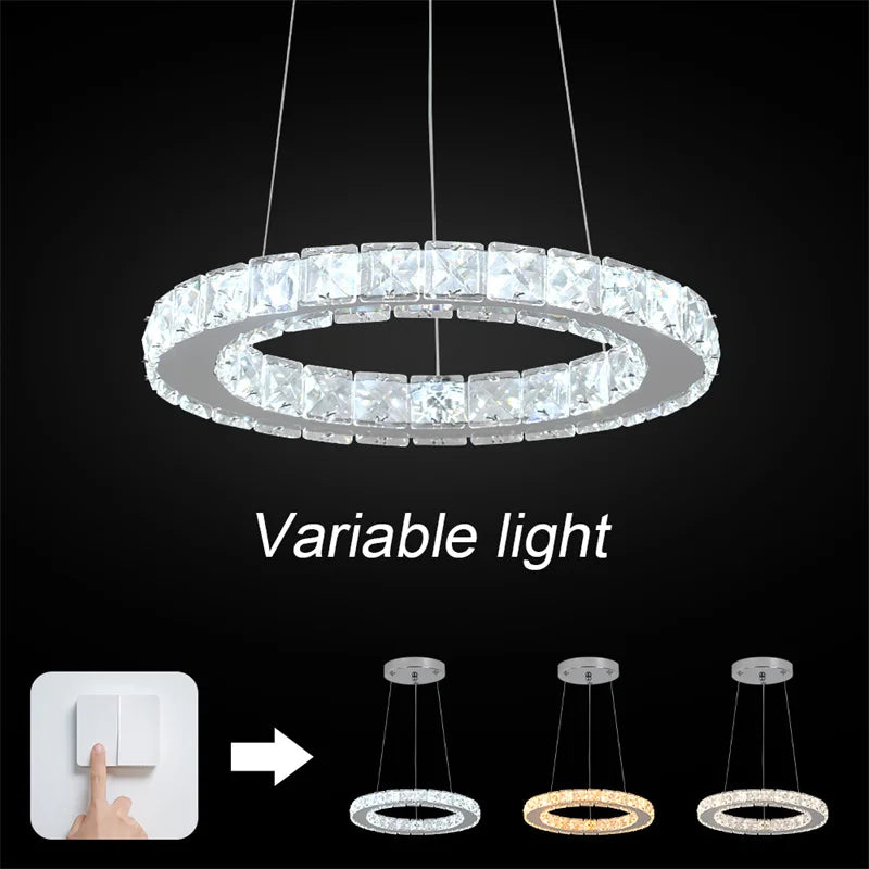 Led Luxury Ring Pendant Lights For Living Dining Room Chandelier Modern Home Decor Ceiling Lamp Nordic Luminaire Fixture Lustre