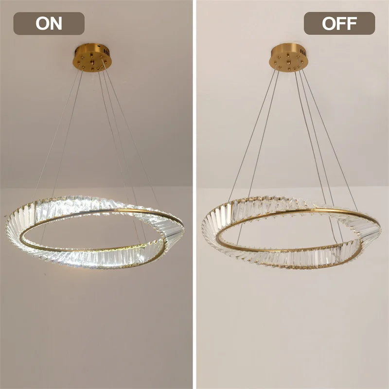 Led Luxury Ring Pendant Lights For Living Dining Room Chandelier Modern Home Decor Ceiling Lamp Nordic Luminaire Fixture Lustre